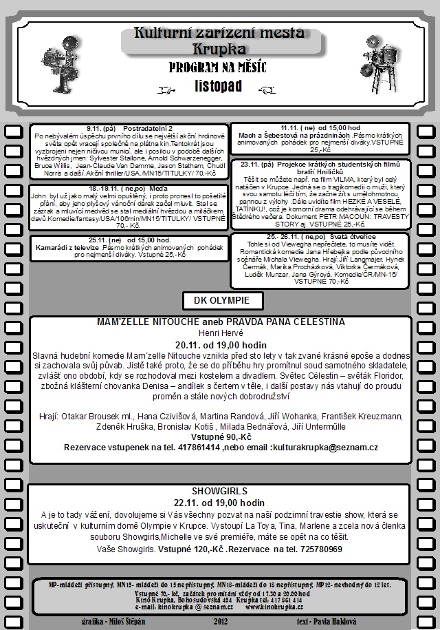 Program listopad 2012